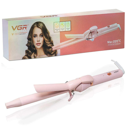 VGR V-565 Professional Hair Curler Iron For Women (Pink)