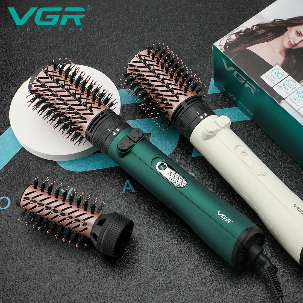 VGR V-498 2-in-1 Professional Rotating Hot Air Styler & Hair Dryer Brush