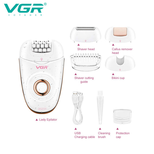VGR V-739 Female Body Epilator — VGR Pakistan Official