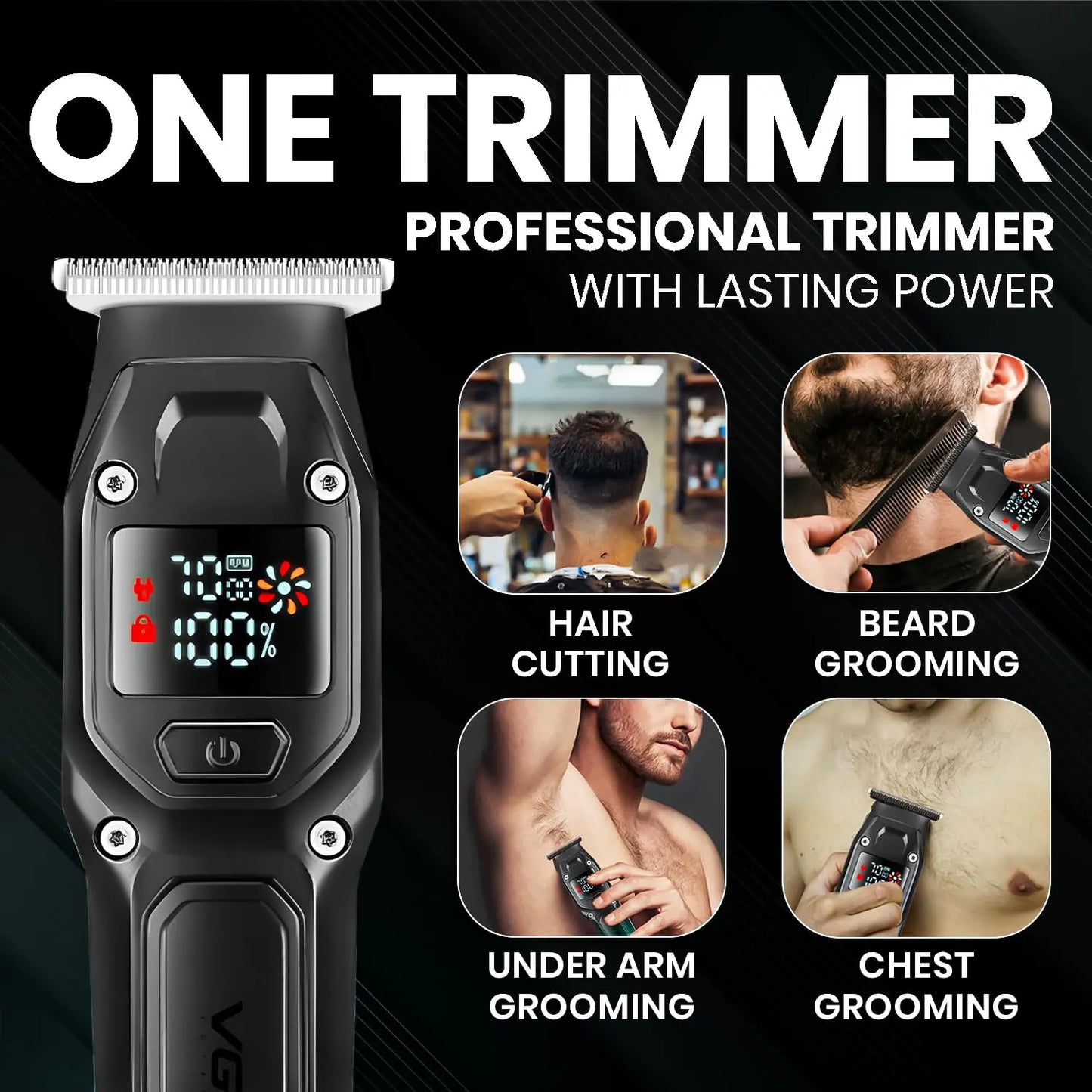 VGR V-964 Professional Hair Trimmer Cord/Cordless For Men — Image 5 — VGR Pakistan Official