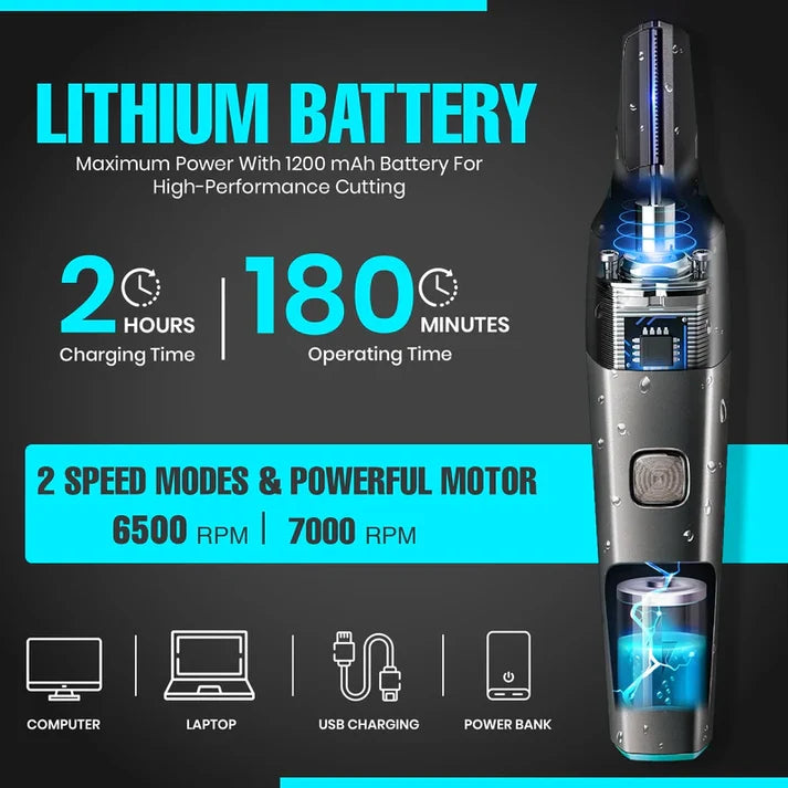 VGR V-603 2-in-1 Professional Nose, Ear & Body Trimmer