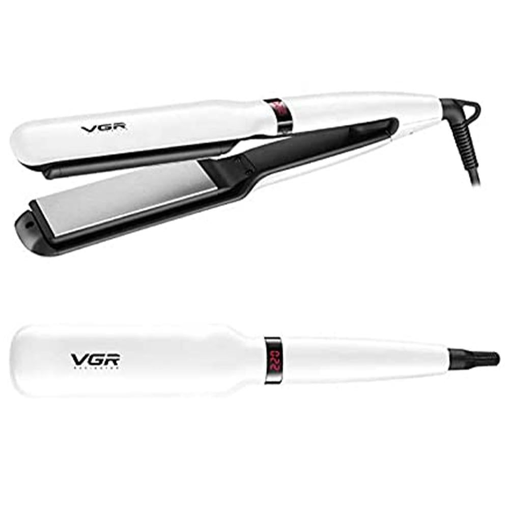 VGR V-511 Hair Straightener For Women, White.