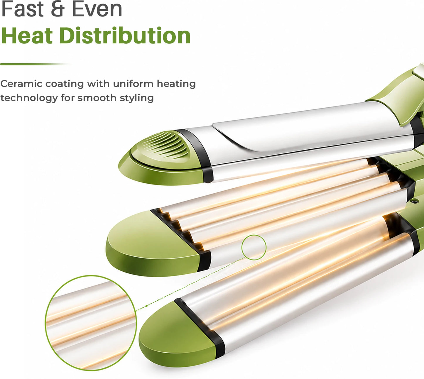 VGR V-569 Professional 4-in-1 Hair Beauty Styler (Green)