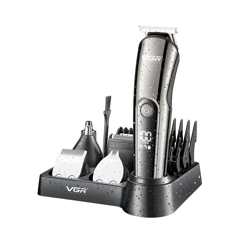 VGR V-107 Professional 11in1 IPX6 Washable Grooming Kit Trimmer for Men.