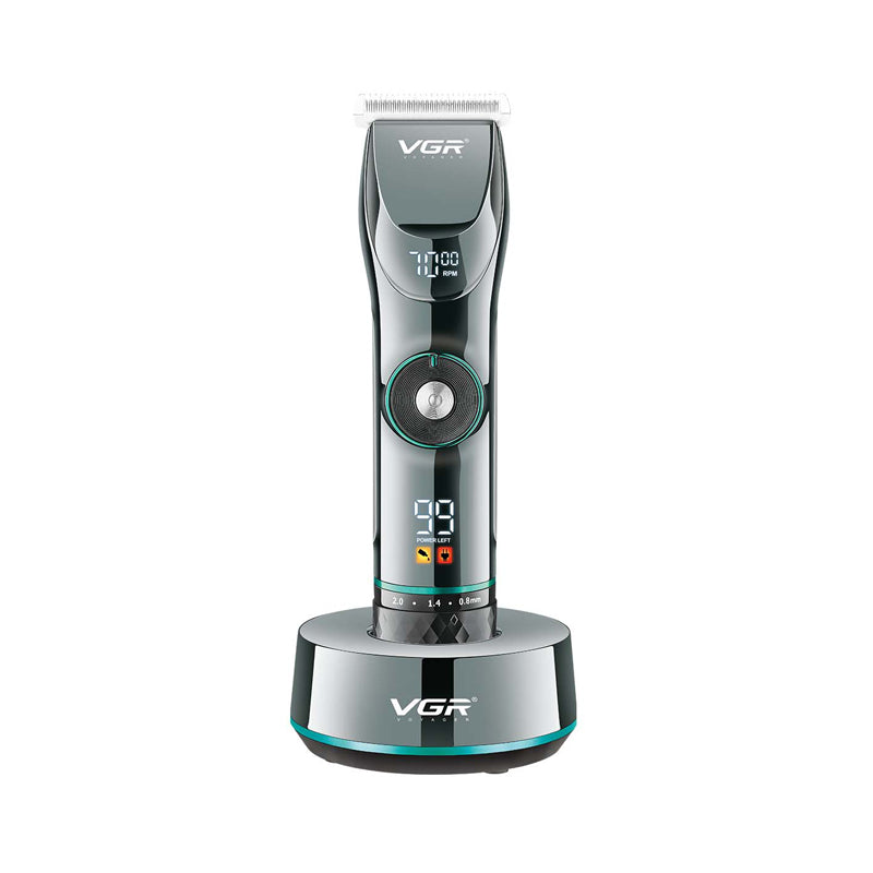 VGR V-256 Hair Clipper For Men, 400 Min Runtime, Black.
