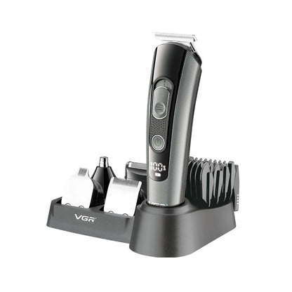 VGR V-175 Professional Cord Cordless Grooming Kit with 5 Guide Combs.
