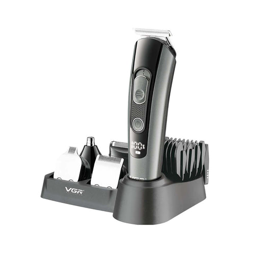 VGR V-175 Professional Cord Cordless Grooming Kit with 5 Guide Combs.