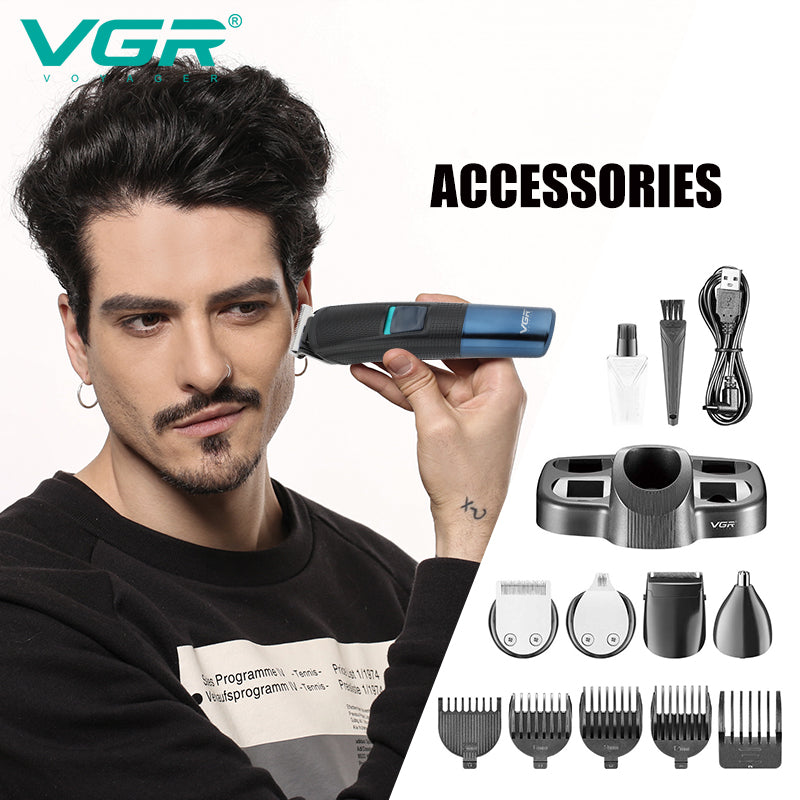 VGR V-108 Professional 10 in 1 Grooming Kit All in one.