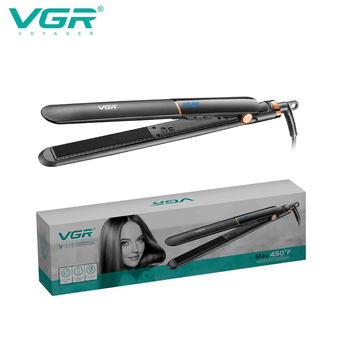 VGR V-515 Professional Hair Straightener For Women
