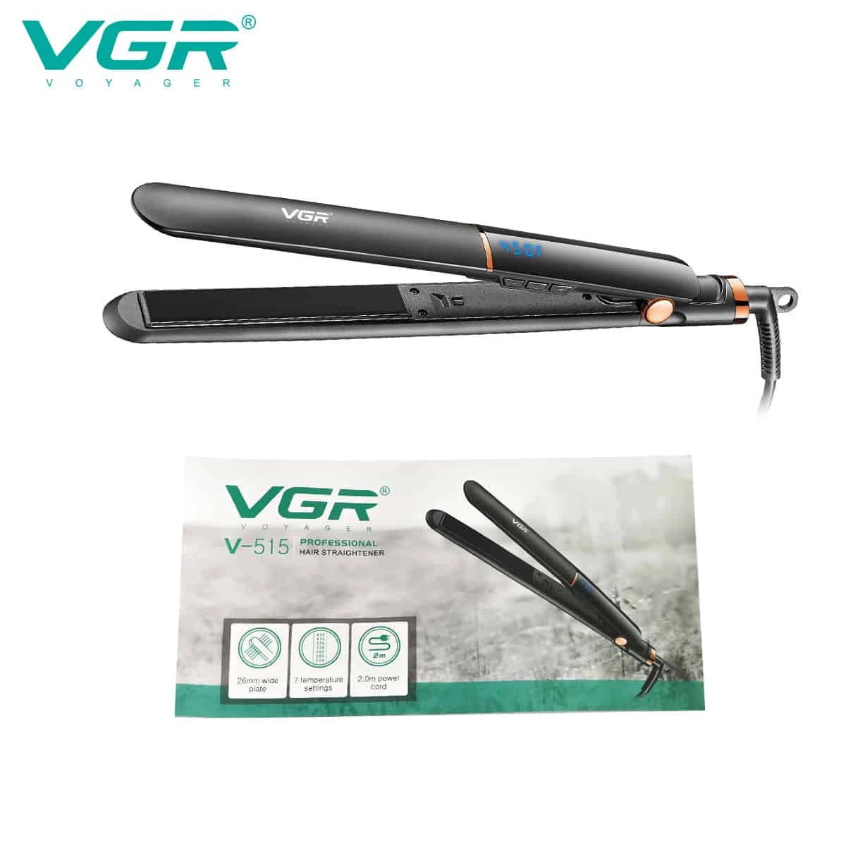 VGR V-515 Professional Hair Straightener For Women