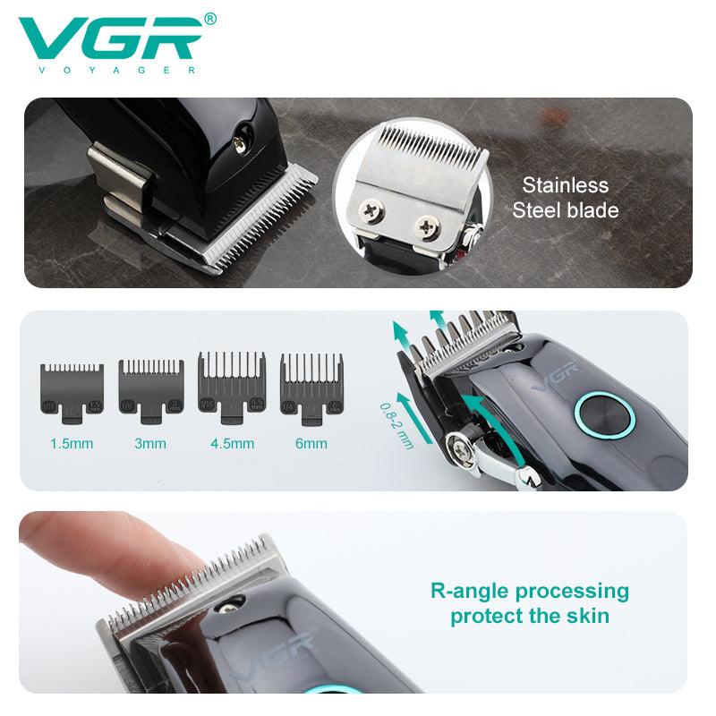 VGR V-969 Professional Hair Clipper for Men with 180 Min Runtime — Image 3 — VGR Pakistan Official