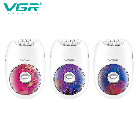 VGR V-706 Cordless Professional Women Epilator with 18 Tweezers for Face, Legs, Underarms & Bikini area — VGR Pakistan Official