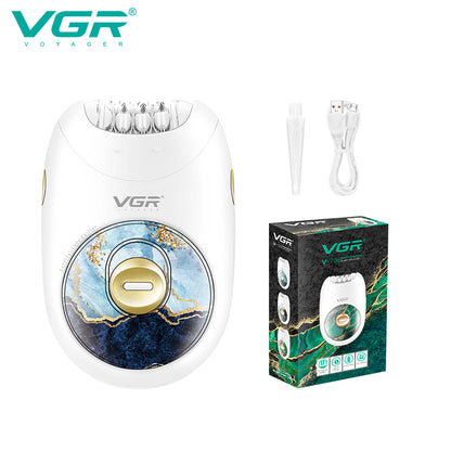 VGR V-706 Cordless Professional Women Epilator with 18 Tweezers for Face, Legs, Underarms & Bikini area — Image 4 — VGR Pakistan Official