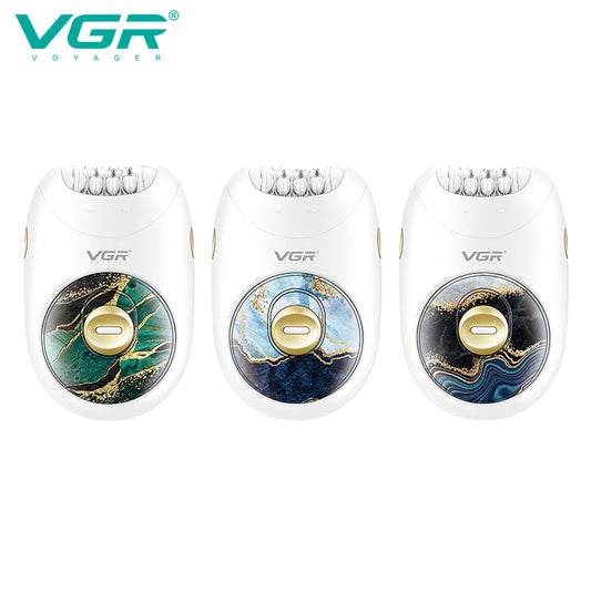 VGR V-706 Cordless Professional Women Epilator with 18 Tweezers for Face, Legs, Underarms & Bikini area — VGR Pakistan Official