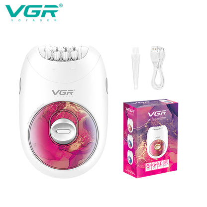 VGR V-706 Cordless Professional Women Epilator with 18 Tweezers for Face, Legs, Underarms & Bikini area — Image 3 — VGR Pakistan Official