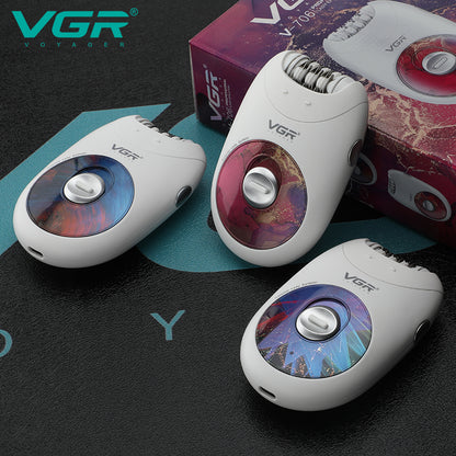 VGR V-706 Cordless Professional Women Epilator with 18 Tweezers for Face, Legs, Underarms & Bikini area — Image 5 — VGR Pakistan Official