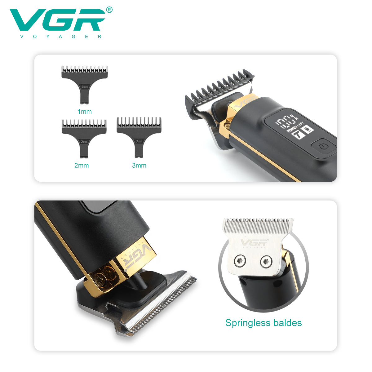 VGR V-985 Professional Hair Trimmer — Image 2 — VGR Pakistan Official