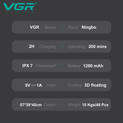 VGR V-392 Professional Rotary Shaver.