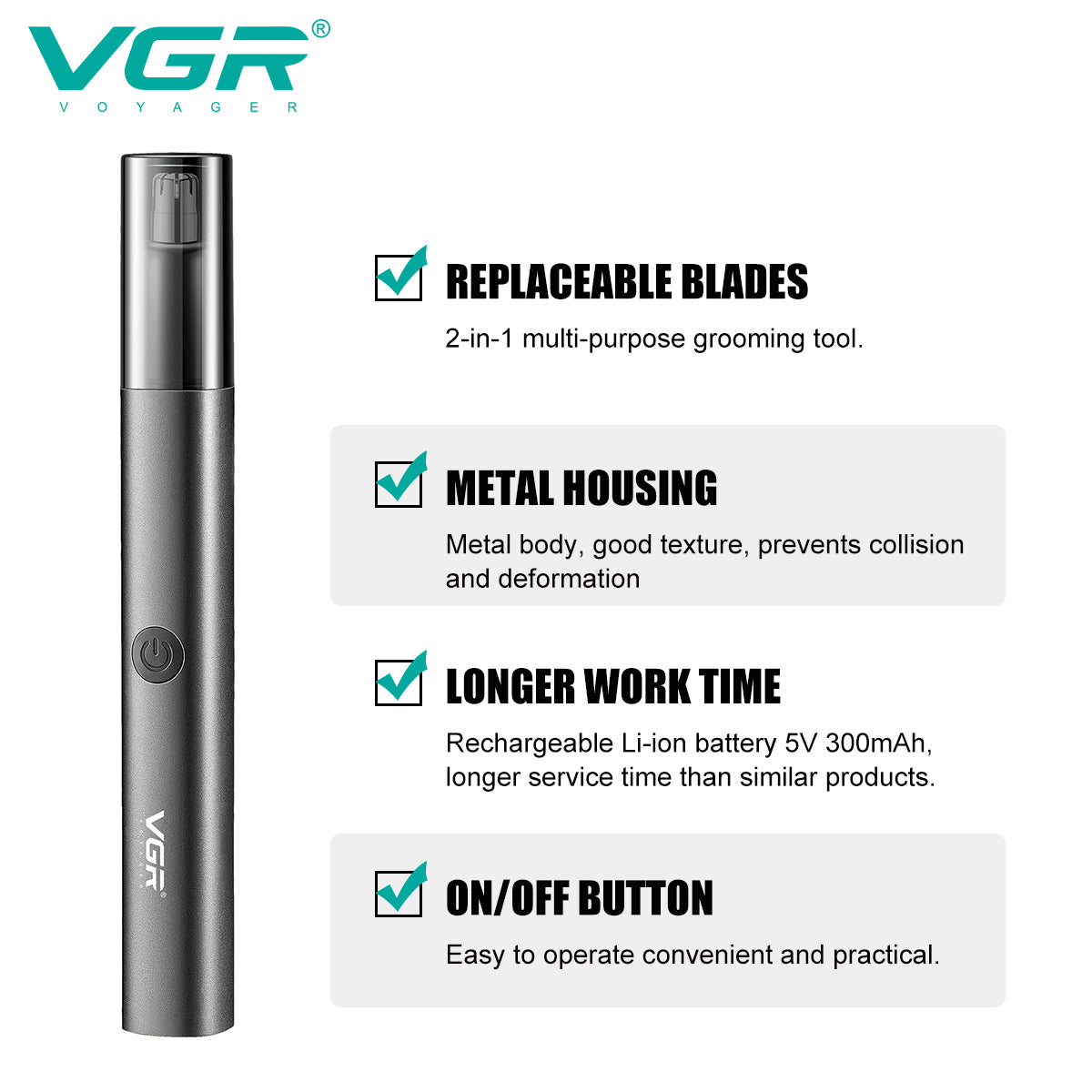 VGR V-615 Professional Nose Trimmer.