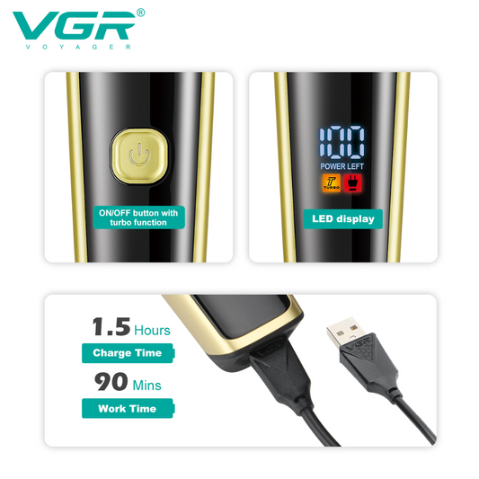VGR VL-366 Limited Edition Professional 3 in 1 Grooming Kit.