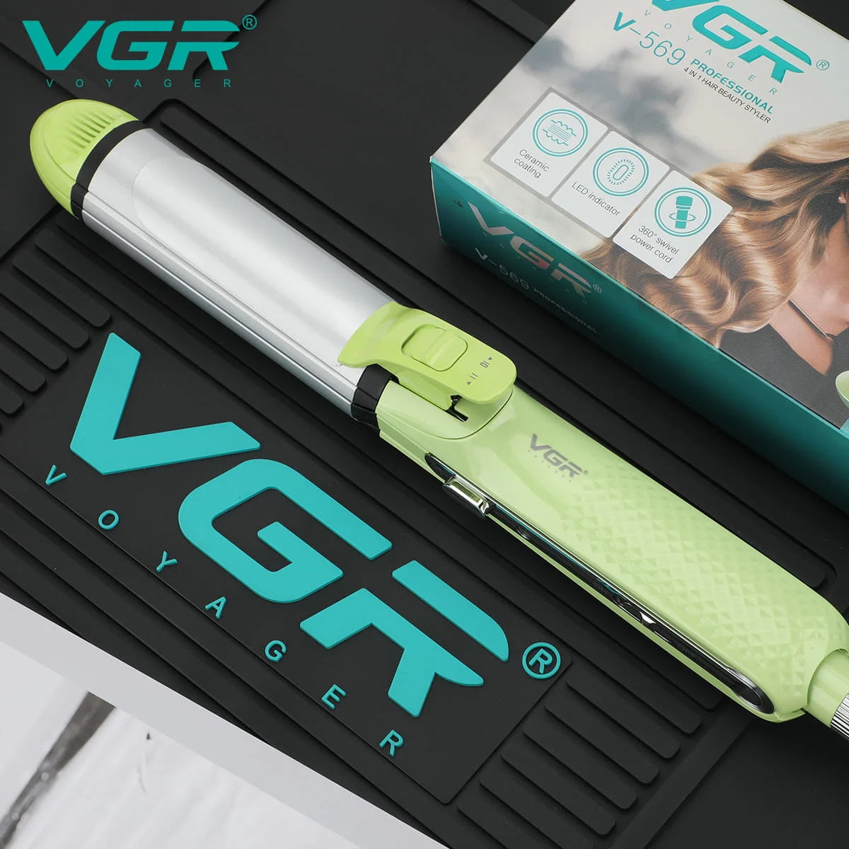 VGR V-569 Professional 4-in-1 Hair Beauty Styler (Green)