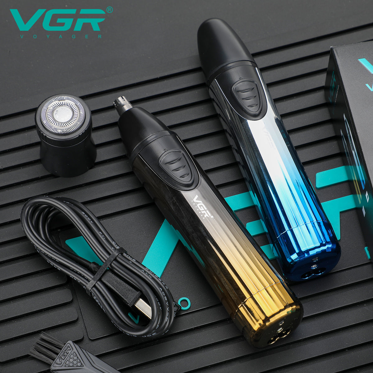 VGR V-619 2 in 1 Washable IPX5 Professional Hair Removal / Nose Trimmer.