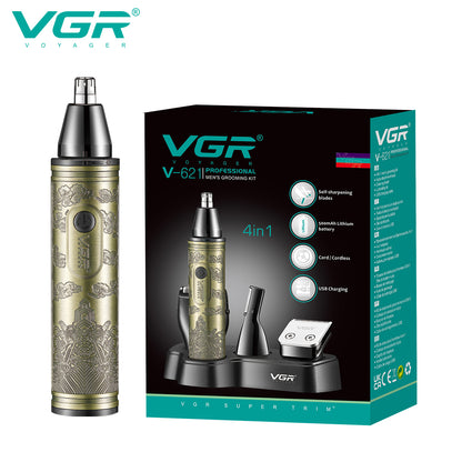 VGR V-621 Professional 4 in 1 Grooming Kit (Gold).