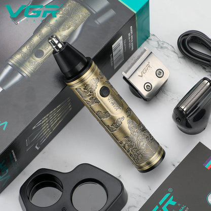 VGR V-621 Professional 4 in 1 Grooming Kit (Gold).