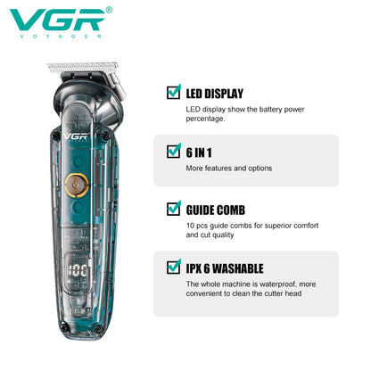 VGR V-102 Camouflage Multipurpose Hair Clipper.