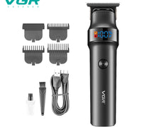 VGR V-987 Professional Digital Display Turbo function 7000RPM Zero Gapped Cordless Pro Self Haircut Hair Trimmer