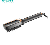 VGR V-560 Professional Ceramic Coating Comb & Hair Straightener Brush (Black)