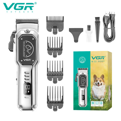 VGR V-201 Professional Pet Clipper - Silver.