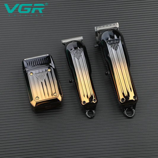 VGR V-644 Professional Barber Hair Cutting Kit — 3-in-1 Clipper, Trimmer & Shaver