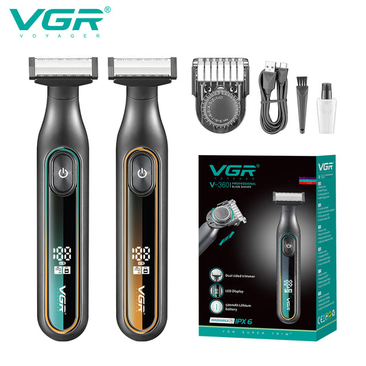 VGR V-360 Digital Display Cordless Dual Sided OneBlade.
