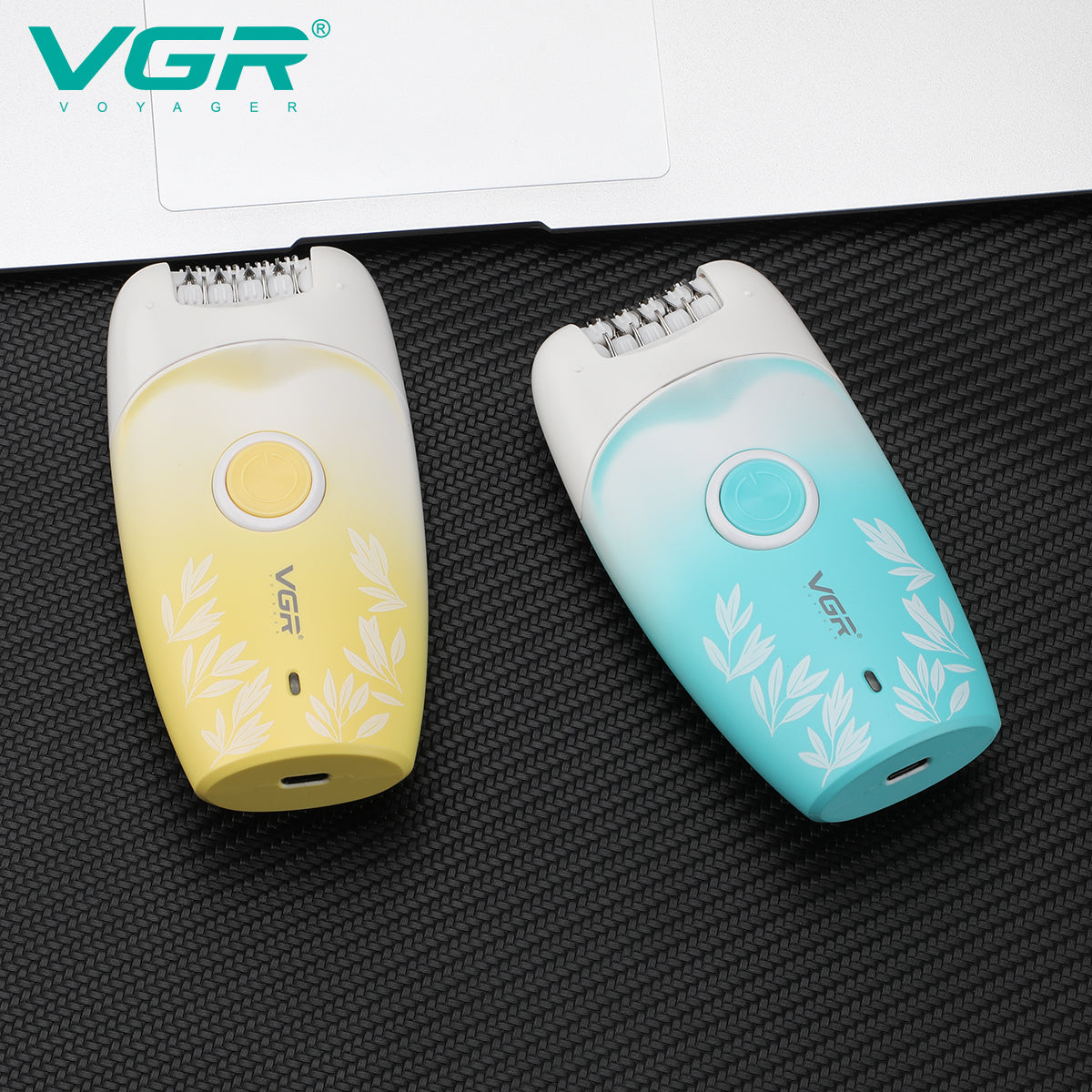 VGR V-738 Female Body Epilator 2 Speeds USB Light — Image 5 — VGR Pakistan Official