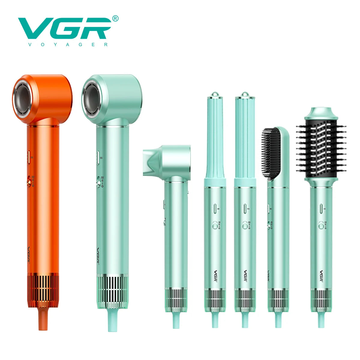 VGR V-478 6-in-1 Professional Hot Air Styler & Hair Dryer Brush