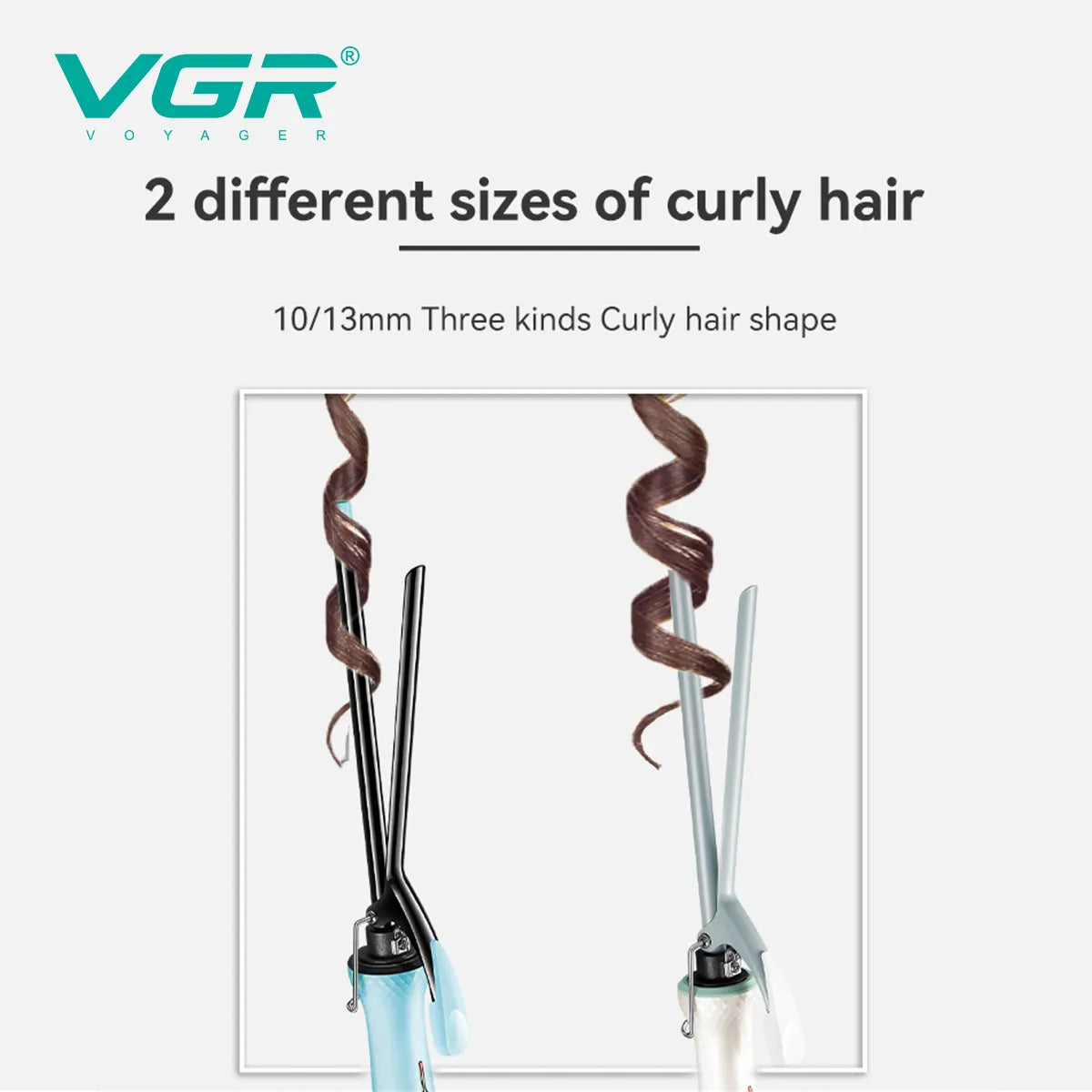 VGR V-576 Professional Hair Curler Dual Barrel