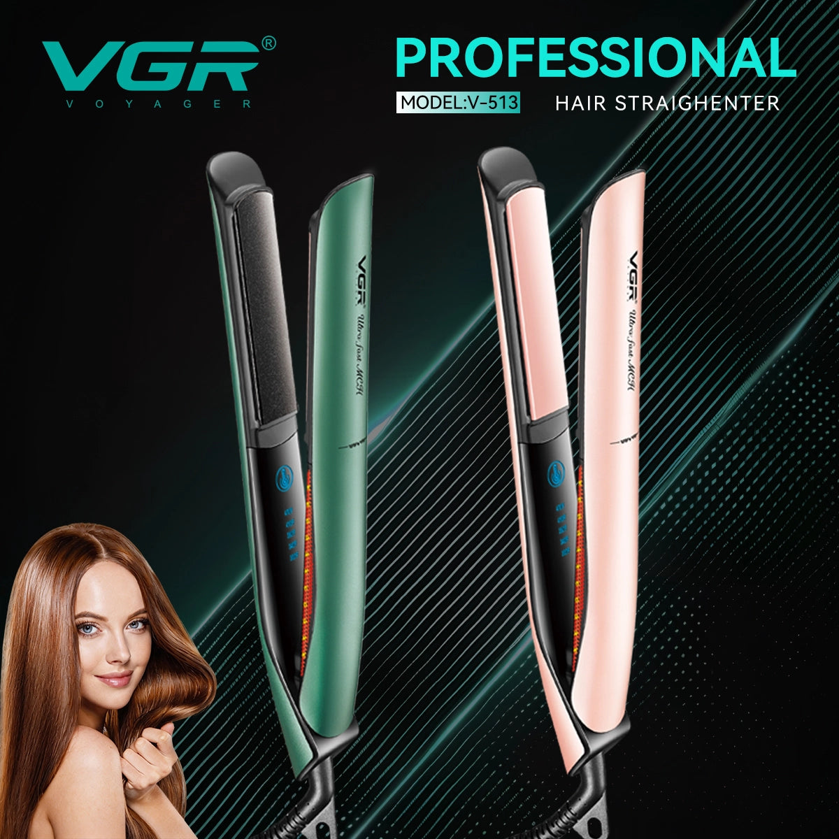 VGR V-513 Professional Hair Straightener