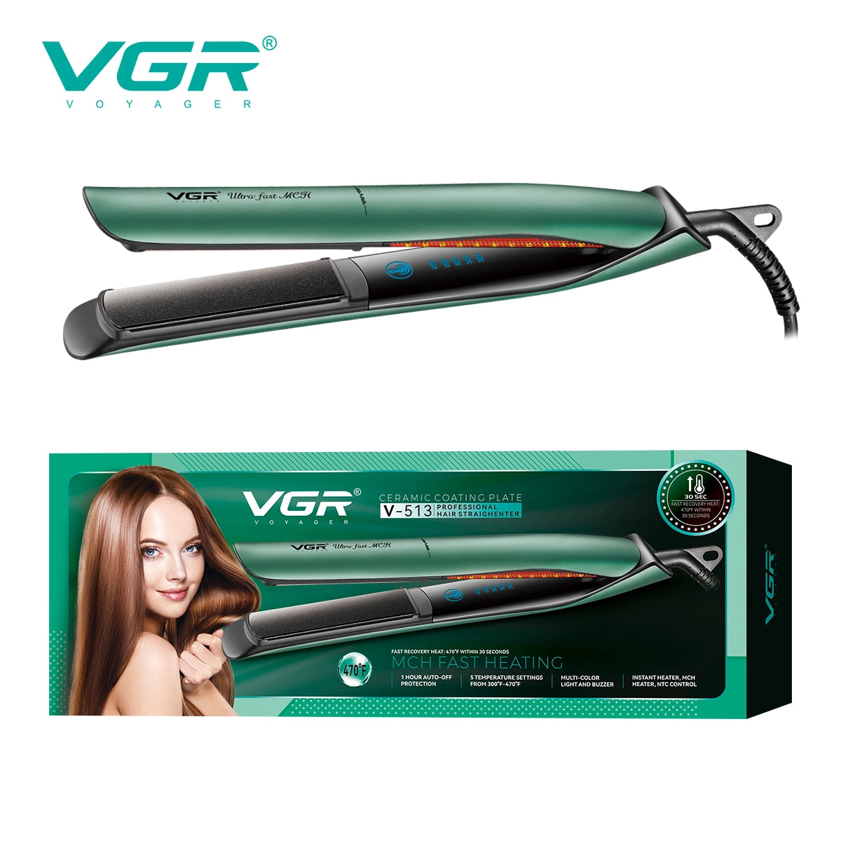 VGR V-513 Professional Hair Straightener