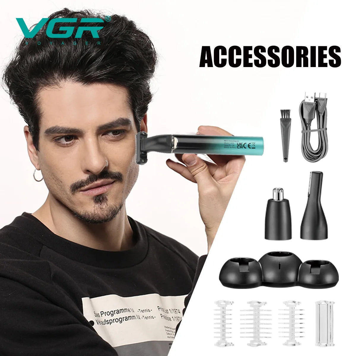 VGR V-628 One Blade, Professional Shaver and Nose Trimmer