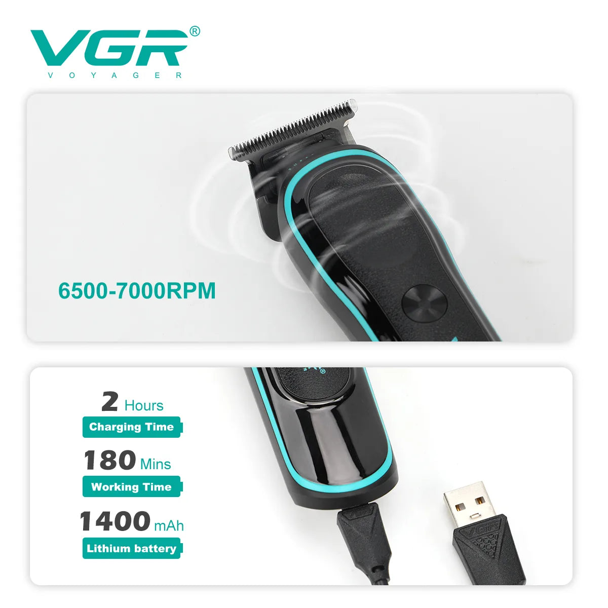 VGR V-250 Professional Hair Trimmer For Men