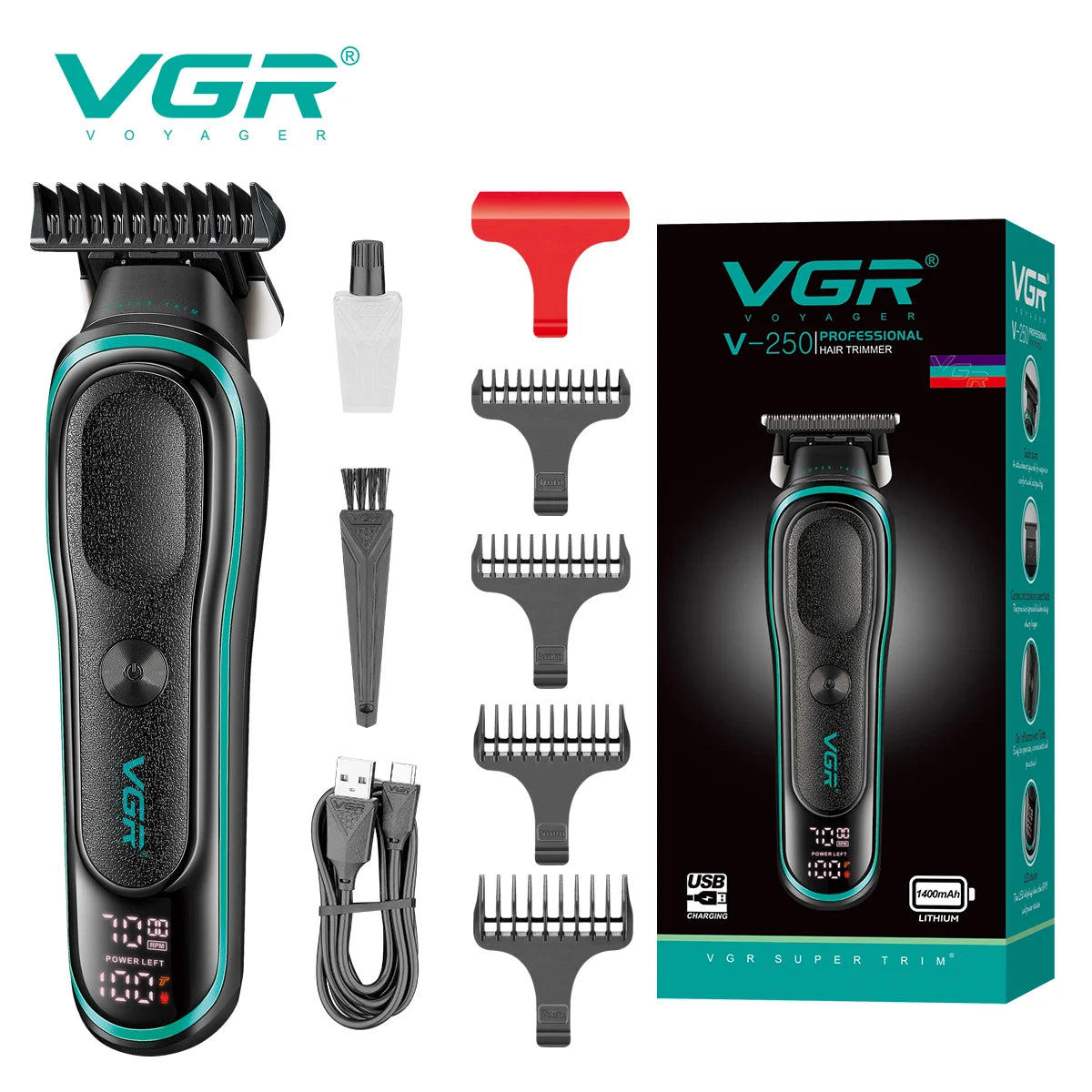 VGR V-250 Professional Hair Trimmer For Men