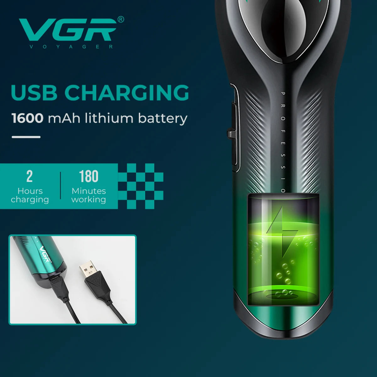 VGR V-858T Professional Hair Trimmer