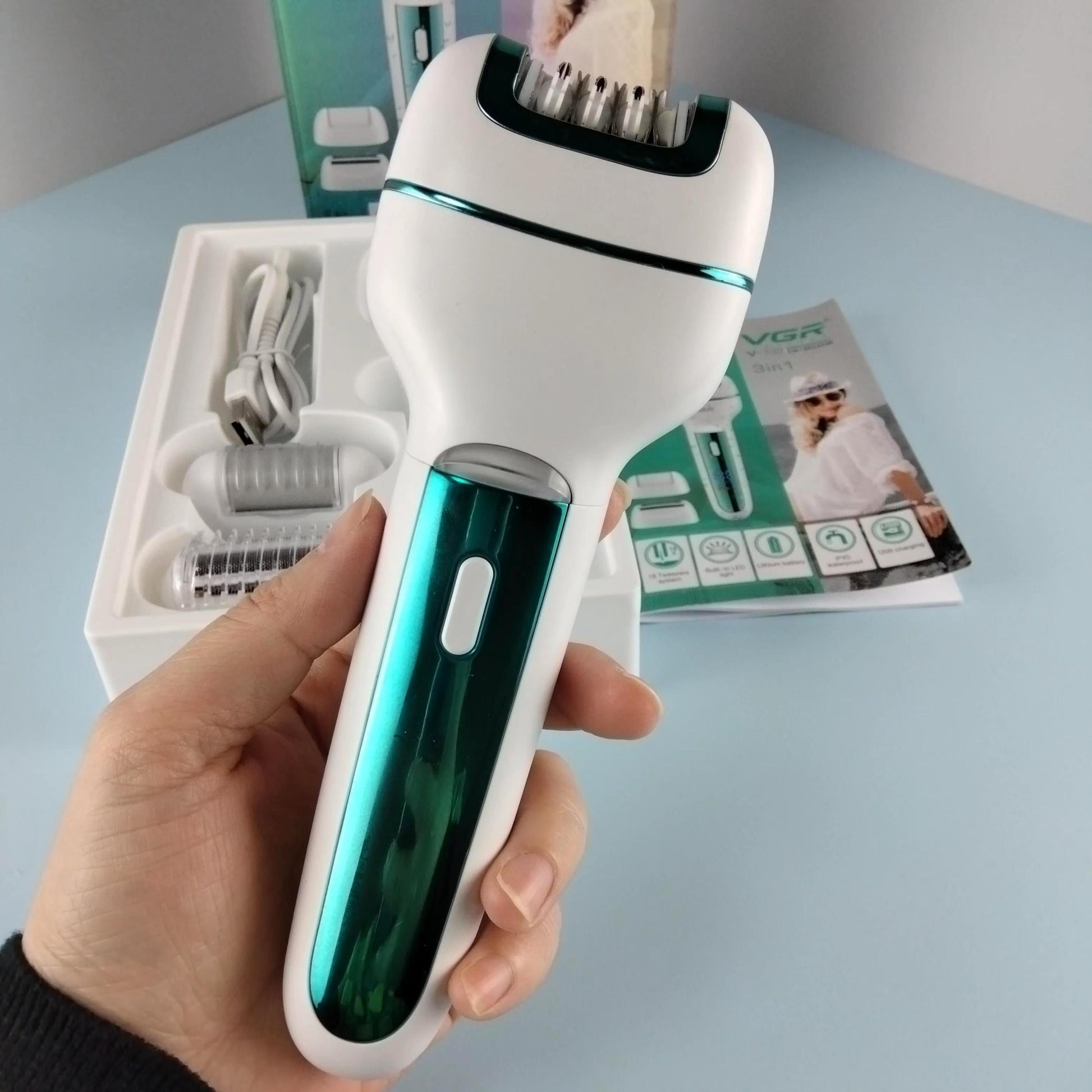 VGR V-732 2 In 1 Cordless Hair Trimmer Set Razor — VGR Pakistan Official