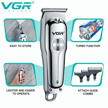 VGR V-071 Professional Hair Trimmer Mini Rechargeable 2 Speed Adjustment — Image 2 — VGR Pakistan Official