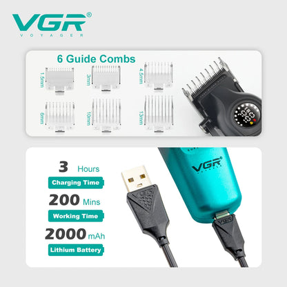 VGR V-196 Hair Clipper Professional Trimmer — Image 3 — VGR Pakistan Official