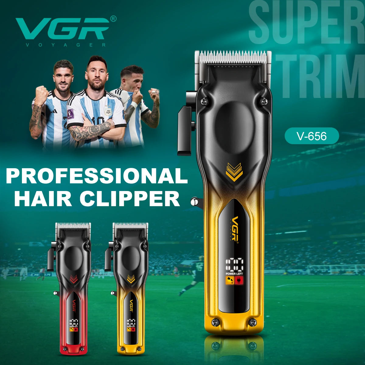 VGR V-656 Hair Clipper Gradient — Image 3 — VGR Pakistan Official