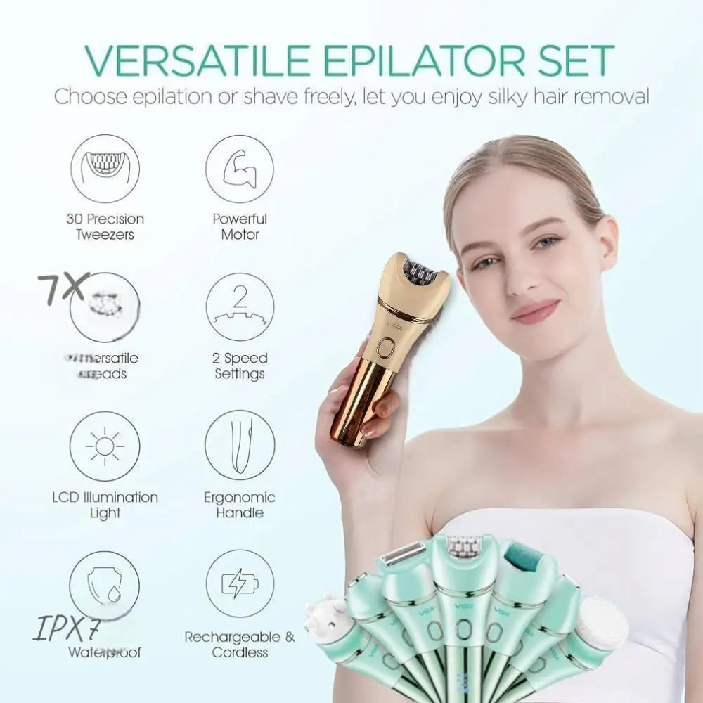 VGR V-756 6 in 1 Female Body Epilator — Image 7 — VGR Pakistan Official