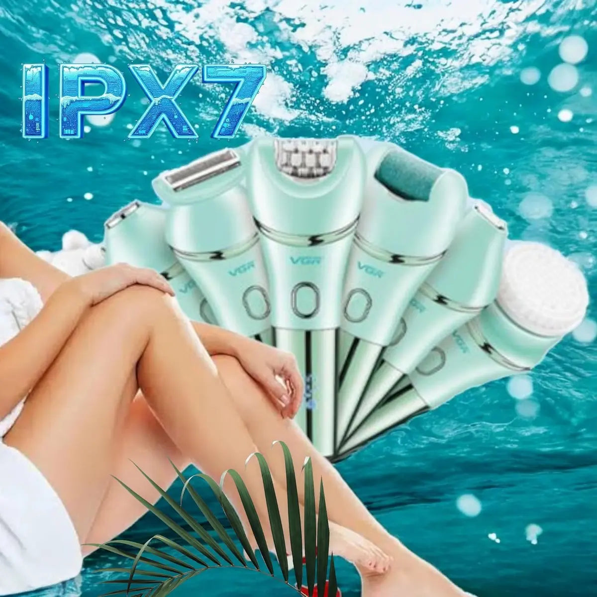 VGR V-756 6 in 1 Female Body Epilator — Image 8 — VGR Pakistan Official