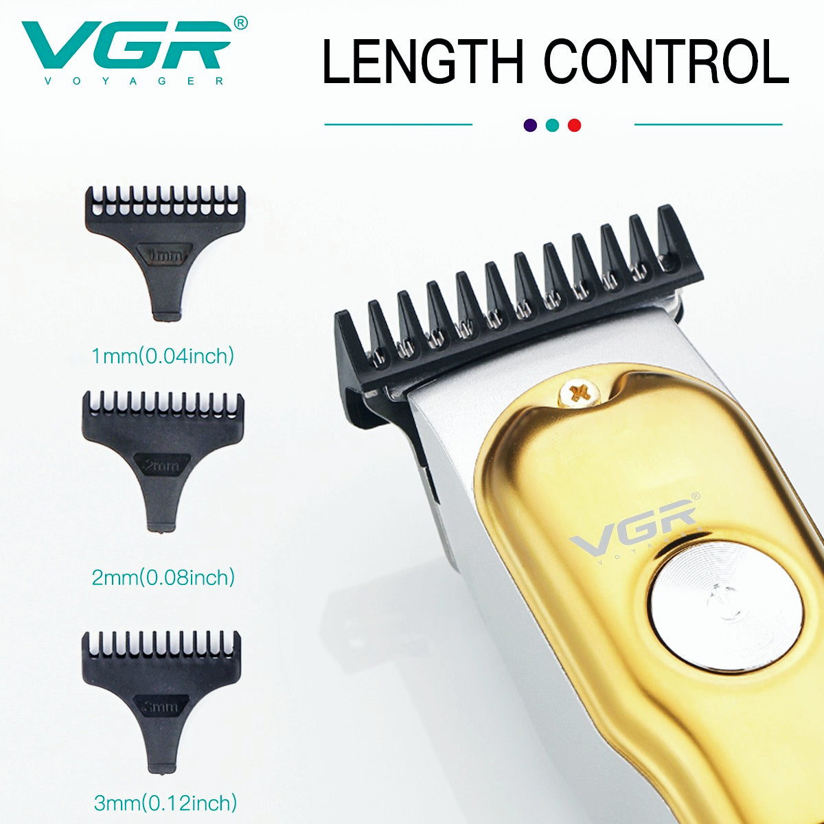VGR V-290 Mini Hair Cutting Machine Cordless Electric — Image 5 — VGR Pakistan Official